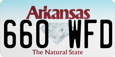 AR license plate 660WFD