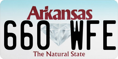 AR license plate 660WFE