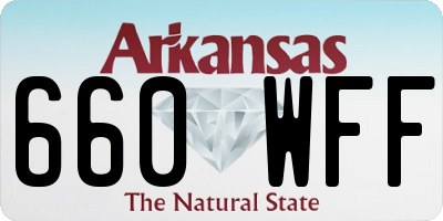 AR license plate 660WFF