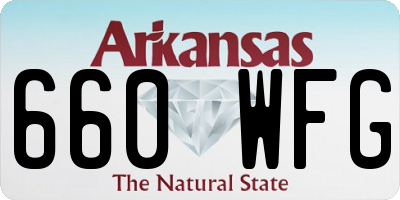 AR license plate 660WFG