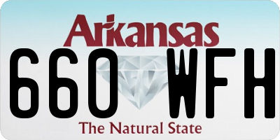 AR license plate 660WFH