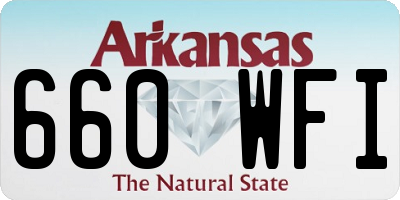 AR license plate 660WFI