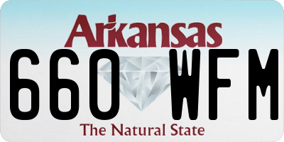 AR license plate 660WFM