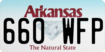 AR license plate 660WFP
