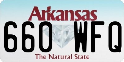 AR license plate 660WFQ