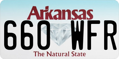 AR license plate 660WFR