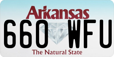 AR license plate 660WFU