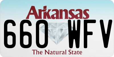AR license plate 660WFV