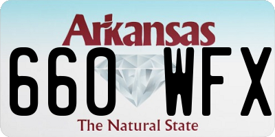 AR license plate 660WFX
