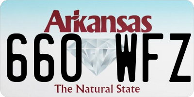 AR license plate 660WFZ