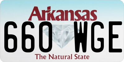 AR license plate 660WGE