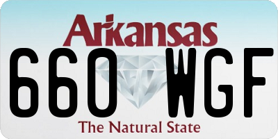 AR license plate 660WGF