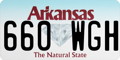 AR license plate 660WGH