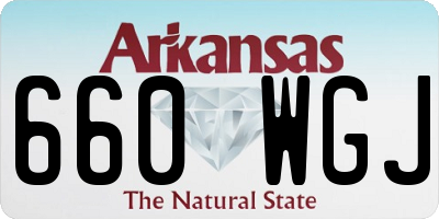 AR license plate 660WGJ