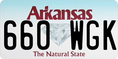 AR license plate 660WGK