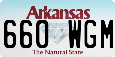AR license plate 660WGM
