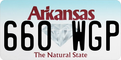 AR license plate 660WGP