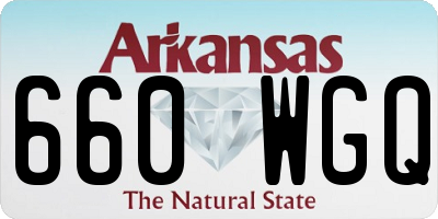 AR license plate 660WGQ