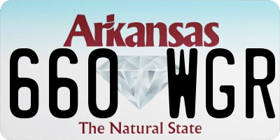 AR license plate 660WGR