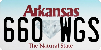 AR license plate 660WGS