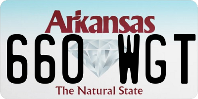 AR license plate 660WGT