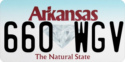 AR license plate 660WGV