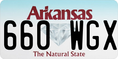 AR license plate 660WGX
