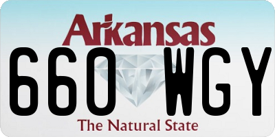 AR license plate 660WGY