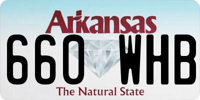 AR license plate 660WHB
