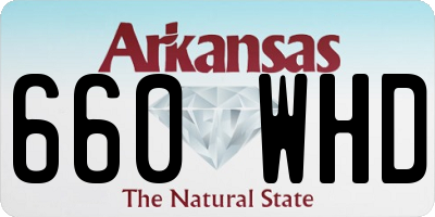AR license plate 660WHD