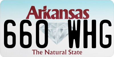 AR license plate 660WHG