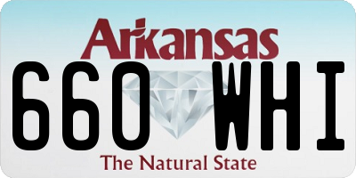 AR license plate 660WHI