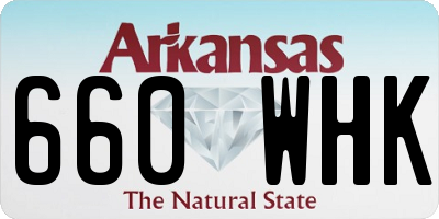 AR license plate 660WHK