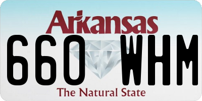 AR license plate 660WHM