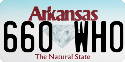 AR license plate 660WHO