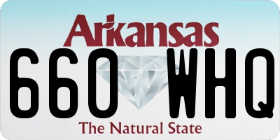 AR license plate 660WHQ