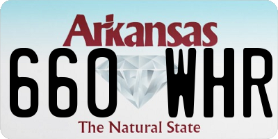 AR license plate 660WHR