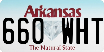AR license plate 660WHT
