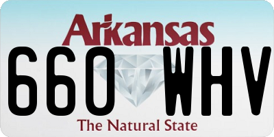 AR license plate 660WHV