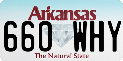 AR license plate 660WHY