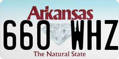 AR license plate 660WHZ
