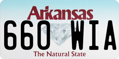 AR license plate 660WIA