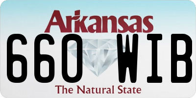 AR license plate 660WIB
