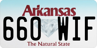 AR license plate 660WIF