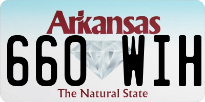 AR license plate 660WIH