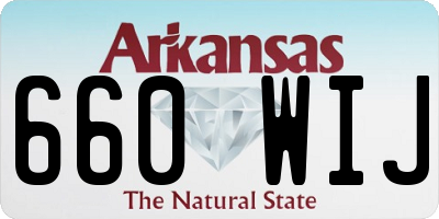 AR license plate 660WIJ