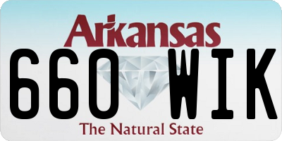 AR license plate 660WIK