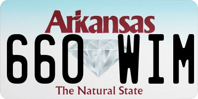 AR license plate 660WIM