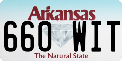 AR license plate 660WIT
