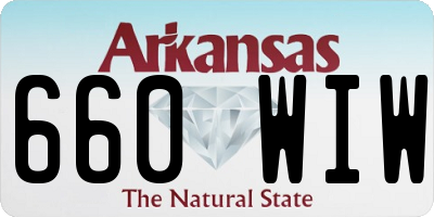AR license plate 660WIW